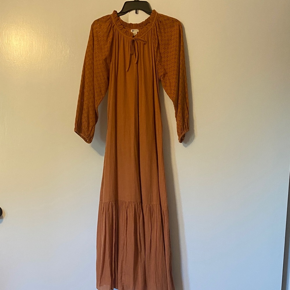 Billabong Terracotta Long Sleeve Dress